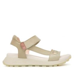 Sandały Hispanitas. Zielone sandały Hispanitas, bez wzorów, bez obcasa, na płaskiej podeszwie, bez zapięcia. Za 549.99 zł.