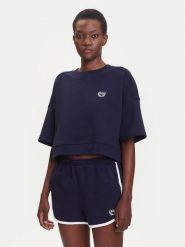 Gap Bluza 778442-00 Granatowy Oversize. Niebieskie bluzy GAP, l, bez wzorów, z bawełny, bez kaptura. Za 169.99 zł.
