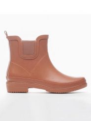 Exani Kalosze w kolorze jasnobrązowym rozmiar: 38. Brązowe kalosze Exani, bez wzorów, bez zapięcia. Za 130.99 zł.