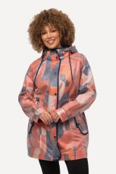 Damskie HYPRAR funkcjonalna kurtka typu frieze wodoodporna. Brązowe kurtki Ulla Popken, plus size, bez wzorów, z materiału, z kapturem. Za 739.99 zł.