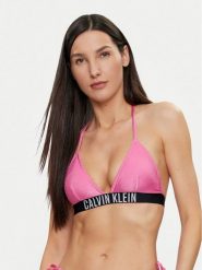 Calvin Klein Swimwear Góra od bikini KW0KW02387 Różowy. Czerwone bikini Calvin Klein Swimwear, bez wzorów, z syntetyku. Za 139.99 zł.