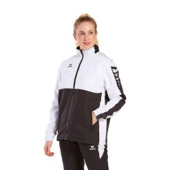 Kurtka Erima Six Wings. Białe kurtki przeciwdeszczowe Erima, bez wzorów, z polaru, z kapturem. Za 321.50 zł.