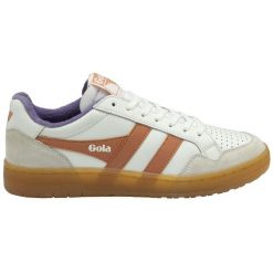 Sneakersy damskie Gola Eagle 86. Białe buty sportowe lifestyle Gola, bez wzorów, sportowe, bez zapięcia. W wyprzedaży za 323.00 zł.