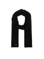 Calvin Klein Szalik LV04F8119G Czarny. Czarne szaliki i kominy Calvin Klein, bez wzorów, z wełny. Za 329.99 zł.