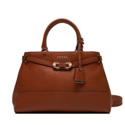 Torebka Guess. Brązowe torebki klasyczne Guess, z aplikacjami, bez dodatków. Za 419.99 zł.