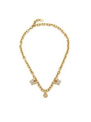 Guess Zestaw naszyjnik i kolczyki JUBN06 129JW Złoty. Żółte kolczyki Guess, ze stali. Za 378.99 zł.