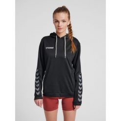 Bluza damska z kapturem Hummel hmlAUTHENTIC Poly. Białe bluzy z kapturem Hummel, s, bez wzorów, z dżerseju, z kapturem, na fitness i siłownię. Za 214.40 zł.