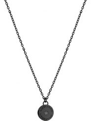 Liebeskind Naszyjnik z zawieszką - dł. 45 cm rozmiar: onesize. Czarne naszyjniki Liebeskind, z materiału, z cyrkonią, ze stali. Za 135.17 zł.