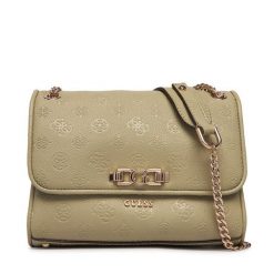 Torebka Guess. Zielone listonoszki Guess, z aplikacjami, bez dodatków. Za 659.99 zł.