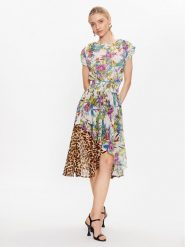 Just Cavalli Sukienka codzienna 74PBO913 Kolorowy Regular Fit. Sukienki Just Cavalli, na co dzień, bez wzorów, z syntetyku, bez kołnierzyka, bez ramiączek, proste. Za 1,229.00 zł.