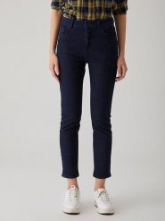 LTB Dżinsy "Freya" - Slim fit - w kolorze granatowym rozmiar: W32/L32. Czarne jeansy LTB, l, z aplikacjami, klasyczne, z podwyższonym stanem. Za 83.42 zł.