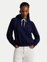 Polo Ralph Lauren Bluza 211971691003 Granatowy Relaxed Fit. Niebieskie bluzy Polo Ralph Lauren, xs, bez wzorów, z bawełny, bez ramiączek, bez kaptura. Za 819.99 zł.