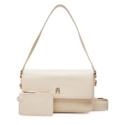 Torebka Tommy Hilfiger. Brązowe torebki klasyczne Tommy Hilfiger, bez wzorów, klasyczne, bez dodatków. Za 419.99 zł.