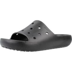 Klapki Crocs Model Classic Slide V2 Kolor Czarny. Czarne klapki Crocs, bez wzorów, z materiału, sportowe, bez obcasa, bez zapięcia. Za 199.99 zł.