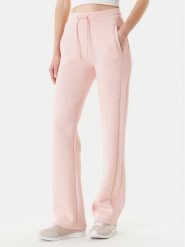 Guess Spodnie dresowe V3RB21 K7UW2 Różowy Regular Fit. Czerwone spodnie dresowe Guess, z aplikacjami, z dresówki. Za 399.99 zł.