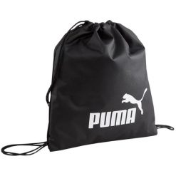 Worek na buty Puma Phase Gym Sack. Czarne buty treningowe Puma, bez wzorów, bez zapięcia. Za 40.49 zł.