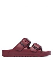 Birkenstock Klapki Arizona Big Buckle 1033115 Bordowy. Czerwone klapki Birkenstock, bez wzorów, z syntetyku, bez obcasa, bez zapięcia. Za 299.99 zł.