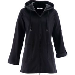 Długa bluza rozpinana, długi rękaw bonprix czarny. Bluzy marki INOVIK. Za 109.99 zł.
