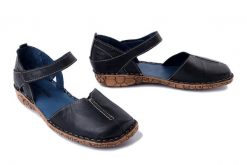 JOSEF SEIBEL 79542 9513 505 Rosalie 42 dunkelblau, sandały damskie. Niebieskie sandały Josef Seibel, bez wzorów, ze skóry, bez obcasa, bez zapięcia. Za 289.90 zł.