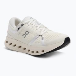 Buty do biegania damskie On Cloudsurfer 2 Wide ivory/ivory. Białe buty do biegania On, bez wzorów, z gumy, bez zapięcia, do biegania. Za 780.15 zł.
