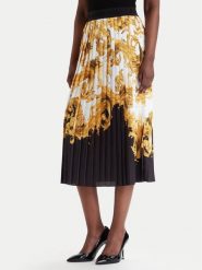 Versace Jeans Couture Spódnica plisowana 80HAE8P5 NS806 Czarny Regular Fit. Czarne spódnice Versace Jeans Couture, bez wzorów, z jeansu, plisowane. Za 1,599.00 zł.