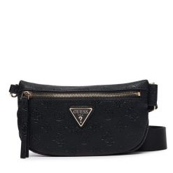 Torebka Guess. Czarne listonoszki Guess, z aplikacjami, bez dodatków. Za 494.99 zł.