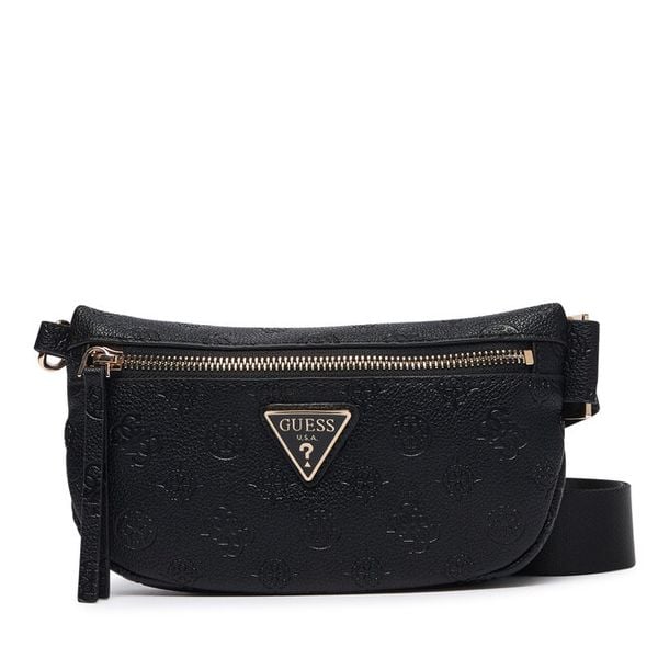 Torebka Guess. Czarne listonoszki Guess, z aplikacjami, bez dodatków. Za 494.99 zł.