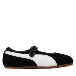 Baleriny Puma. Czarne baleriny Puma, bez wzorów, bez obcasa, bez zapięcia. Za 329.99 zł.