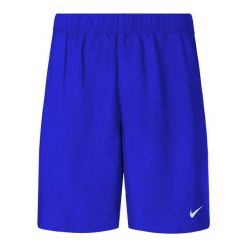 Szorty kąpielowe dziecięce Nike Essential 4" Volley. Niebieskie szorty Nike, bez wzorów. Za 99.99 zł.