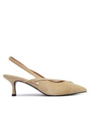 LOVE MOSCHINO Czółenka JA10186G1PJA0105 Brązowy. Brązowe czółenka Love Moschino, bez wzorów, ze skóry, bez obcasa, bez zapięcia. Za 1,059.00 zł.