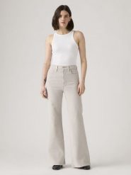 Levi's Dżinsy - Flared fit - w kolorze szarym rozmiar: W26/L32. Szare jeansy Levi's, l, z aplikacjami, ze skóry, klasyczne, z podwyższonym stanem. Za 210.32 zł.