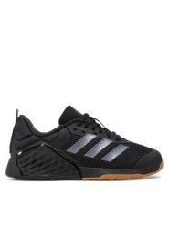 Adidas Buty na siłownię Dropset 3 ID8632 Czarny. Czarne buty treningowe adidas, bez wzorów, z materiału, bez zapięcia, na fitness i siłownię. Za 599.99 zł.