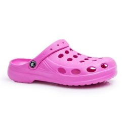 Flameshoes Damskie Klapki Różowe Piankowe Eva. Czerwone klapki bez wzorów, casualowe, bez obcasa, bez zapięcia. Za 77.70 zł.