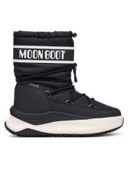 Moon Boot Śniegowce 80D2490010 Czarny. Czarne śniegowce Moon Boot, bez wzorów, ze skóry, bez zapięcia. Za 989.99 zł.