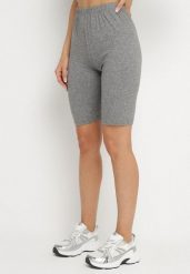 Ciemnoszare Klasyczne Szorty Liravelle. Szare szorty Born2be, bez wzorów, eleganckie. W wyprzedaży za 16.99 zł.