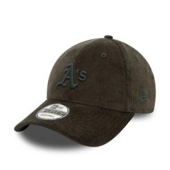 Czapka z daszkiem Oakland Athletics Cord 9Forty. Zielone czapki z daszkiem New Era, bez wzorów, z bawełny. Za 139.99 zł.