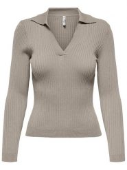 ONLY Sweter w kolorze szarobrązowym rozmiar: XL. Brązowe swetry ONLY, xl, bez wzorów, bez ramiączek. Za 70.24 zł.