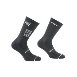 Skarpety rowerowe NORTHWAVE Own The Race Sock czarny. Czarne skarpetki Northwave, bez wzorów. Za 65.00 zł.