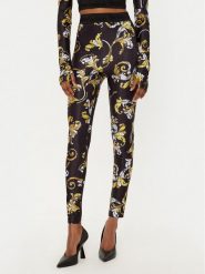 Versace Jeans Couture Legginsy 78HAC101 Czarny Slim Fit. Czarne legginsy Versace Jeans Couture, bez wzorów, z jeansu. Za 469.99 zł.