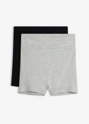 Bokserki z wysokim stanem z modalu (3 pary). Czarne bokserki damskie bonprix, bez wzorów. Za 44.97 zł.