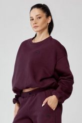 Damska bluza sportowa oversize Rough Radical Trip Classic. Brązowe bluzy bez kaptura ROUGH RADICAL, na jesień, s, bez wzorów, z bawełny, bez kaptura. Za 159.99 zł.