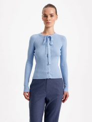 BGN Kardigan w kolorze błękitnym rozmiar: 40. Niebieskie swetry BGN, bez wzorów, bez ramiączek. Za 124.95 zł.