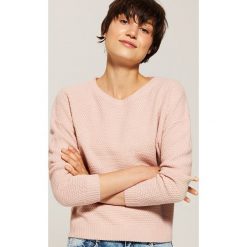 Sweter o ryżowym splocie - Różowy. Swetry marki House. Za 59.99 zł.