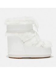 Moon Boot Botki zimowe "Icon Low" w kolorze białym rozmiar: 39/41. Białe botki Moon Boot, bez wzorów, z materiału, bez obcasa, bez zapięcia. Za 785.09 zł.