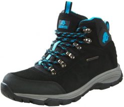 Damskie buty trekkingowe i turystyczne zamszowe. Niebieskie buty trekkingowe GUGGEN MOUNTAIN, bez wzorów, z materiału, bez zapięcia, trekkingowe. Za 408.61 zł.