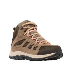 Buty trekkingowe Columbia Crestwood™ Mid Wodoodporne. Brązowe trekkingi Columbia, bez wzorów, bez zapięcia, trekkingowe. Za 399.99 zł.