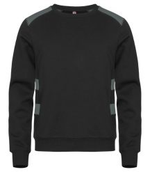 Clique Ambition Roundneck unisex bluza kontrastowa z recyklingowanego poliestru. Szare bluzy CLIQUE, xl, bez wzorów, z bawełny, bez ramiączek, bez kaptura. Za 172.75 zł.