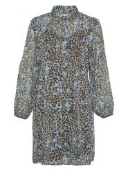 MOSS COPENHAGEN Sukienka "Katriana" w kolorze błękitnym rozmiar: XL. Niebieskie sukienki Moss Copenhagen, xl, bez wzorów, bez kołnierzyka, bez ramiączek, mini. Za 88.23 zł.