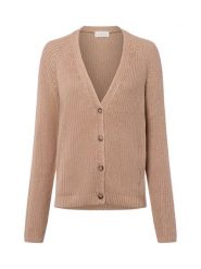 Fynch-Hatton Kardigan damski Kobiety Bawełna brązowy jednolity, S. Brązowe swetry Fynch-Hatton, s, bez wzorów, z bawełny, eleganckie, bez ramiączek. Za 449.95 zł.