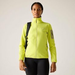 Damska bluza polarowa Ralina z zamkiem błyskawicznym. Żółte bielizna termoaktywna damska Regatta, bez wzorów, z elastanu, bez ramiączek. Za 229.99 zł.